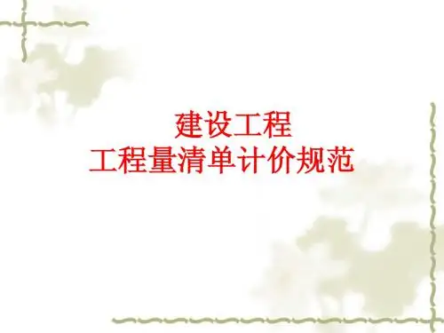 清单规范2008