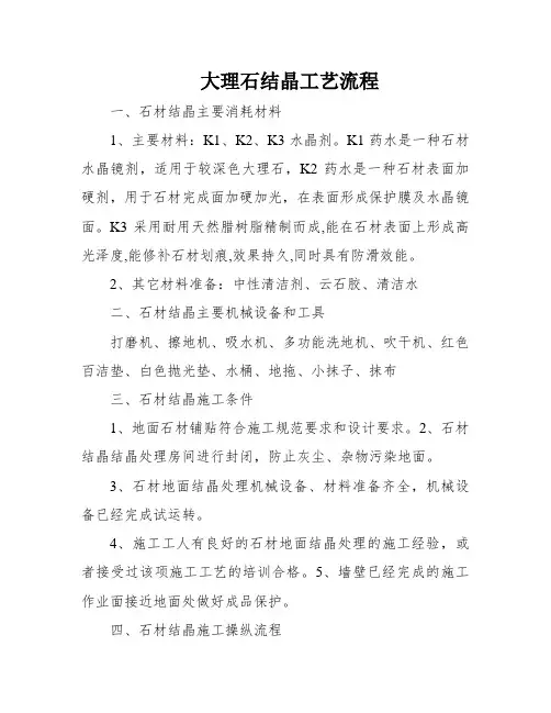 大理石结晶工艺流程