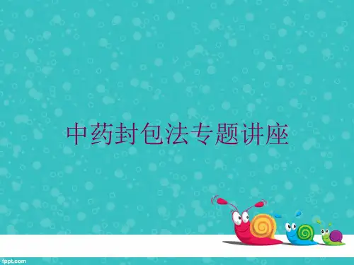 中药封包法专题讲座培训课件