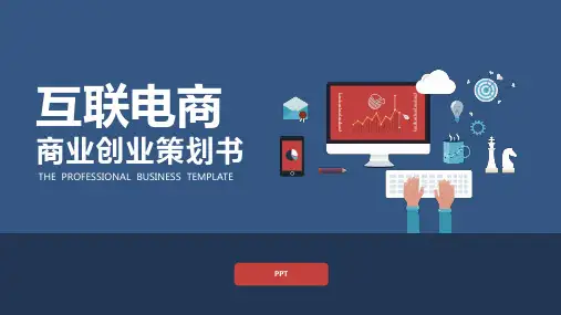 互联网电商创业计划书PPT模板