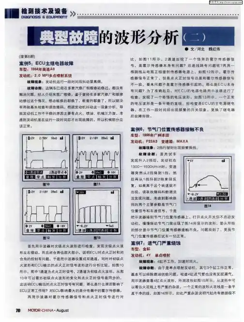 典型故障的波形分析(二)