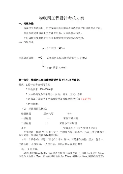 物联网工程设计考核
