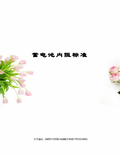 蓄电池内阻标准