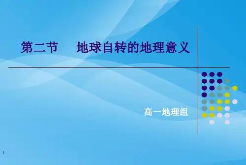 地球自转的地理意义PPT课件9 鲁教版优质课件