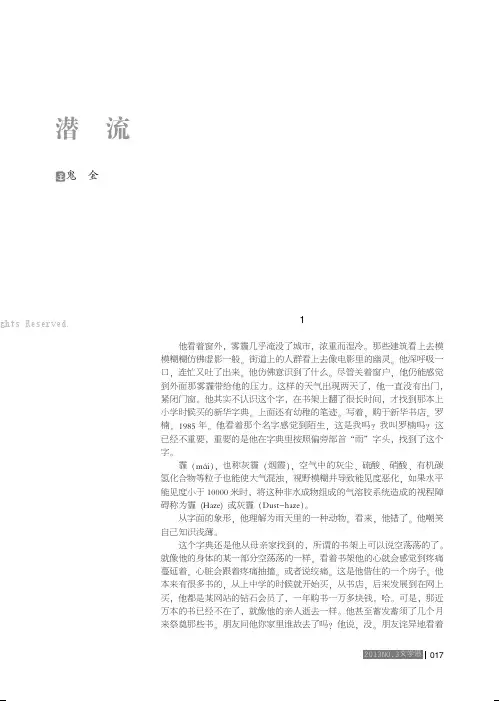 潜流（中篇小说） 
