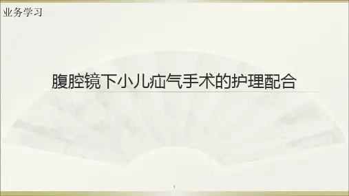 腹腔镜下小儿疝气手术的护理配合ppt演示课件