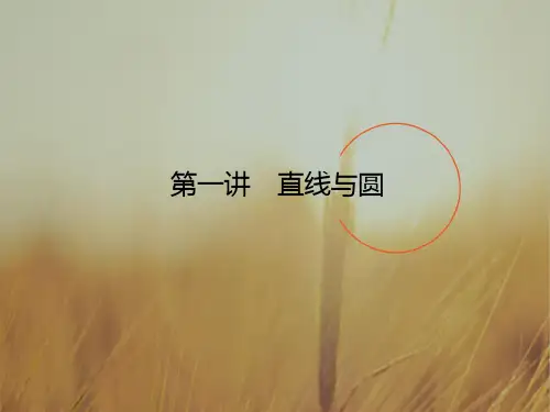 2018高考数学理二轮专题复习课件-第二篇 专题满分突破 专题六 解析几何：6.1.1 精品