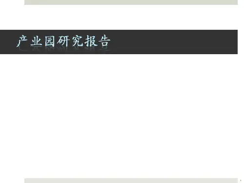 产业园研究报告(1)ppt课件