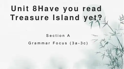 英语 八年级下册 人教版 Unit 8 Grammar Focus 课件