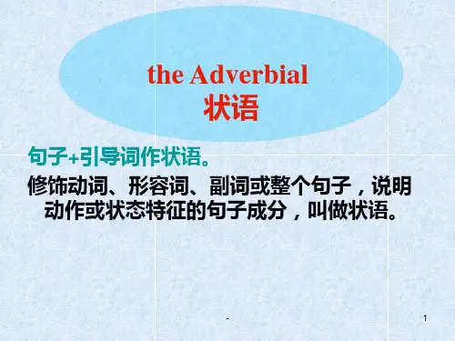 大学英语语法--状语从句-PPT课件