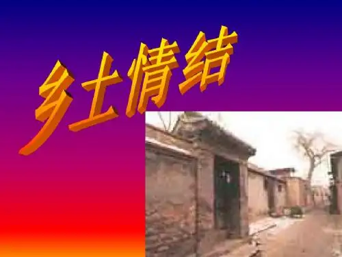 《乡土情结》练习