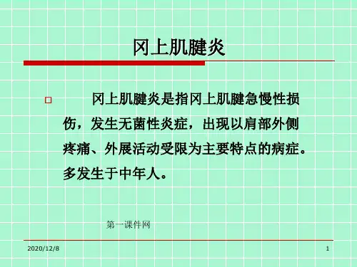 中医伤科学冈上肌腱炎精品PPT教学课件