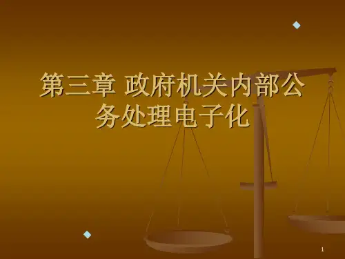 3、第三章政府机关内部公务处理的电子化