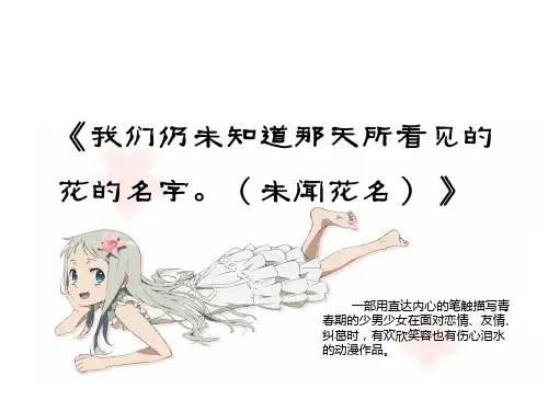 《未闻花名》介绍