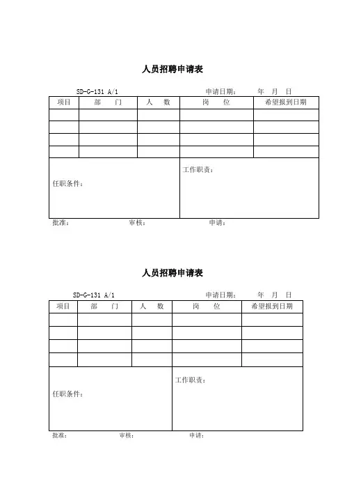 人事管理表格(全部)