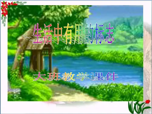 幼儿园《生活中的标志》精品教学课件 