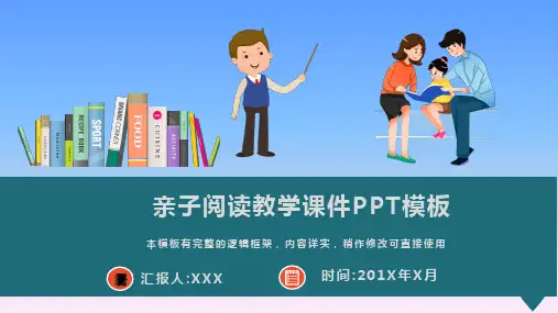 亲子阅读教学课件PPT模板(推荐)