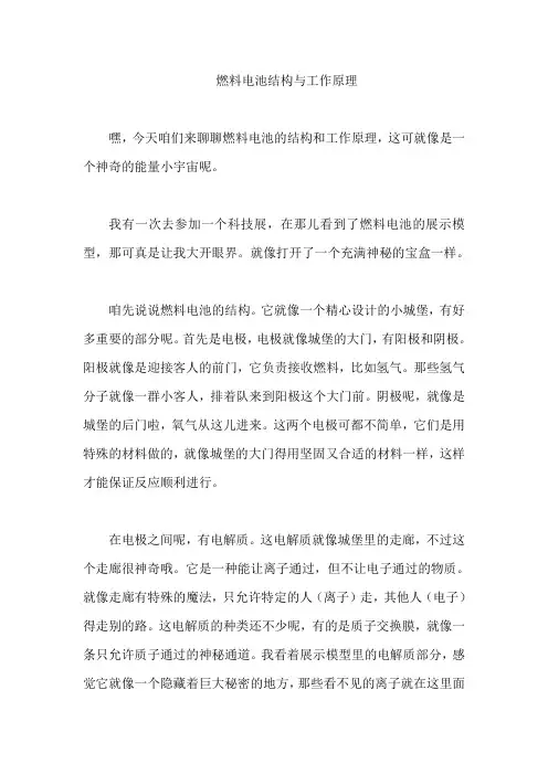 燃料电池结构与工作原理
