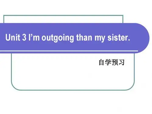 2014年秋新目标英语八年级上Unit3学生自学预习用PPT课件