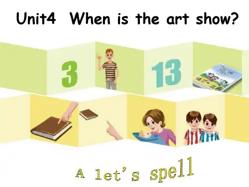 人教版PEP英语五年级下册Unit4  When is the art showA lets spell课件等