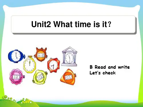 pep(人教)四年级英语下册 Unit2__Read__and__write教学课件