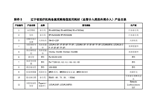 血管介入类的外周介入-医药