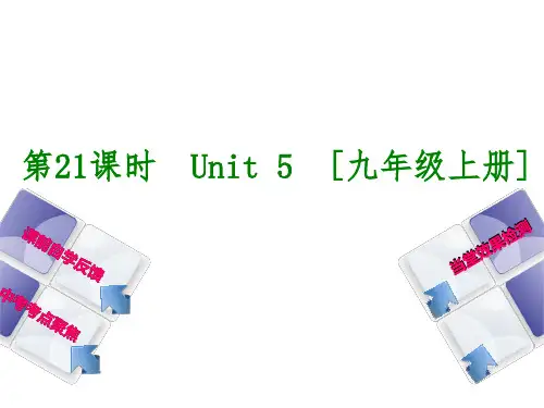 2020中考译林版教材考点复习九上Unit 5