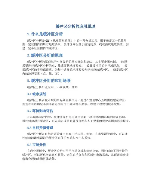 缓冲区分析的应用原理