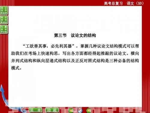 高考作文《议论文的结构》ppt课件(50页)