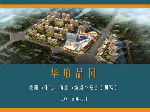 溧阳商业市场住宅市场市调分析报告