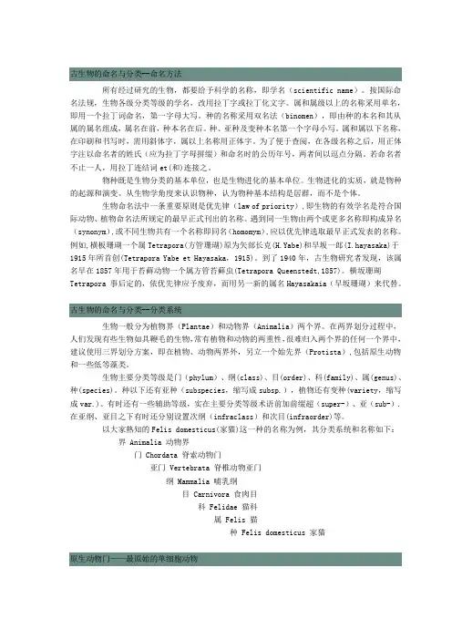 古生物学