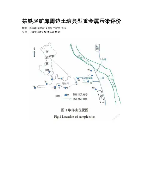某铁尾矿库周边土壤典型重金属污染评价