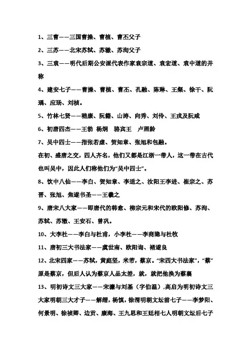 古代名人