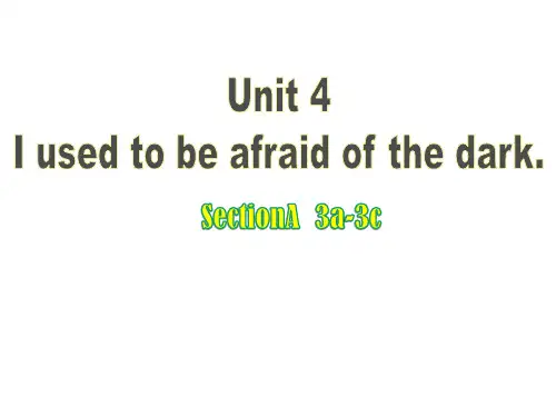 Unit4SectionA(3a3c)课件人教版英语九年级全册