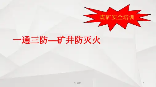 煤矿安全培训矿井防灭火ppt课件