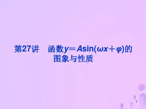 sin(ωx+φ)的图象与性质课件
