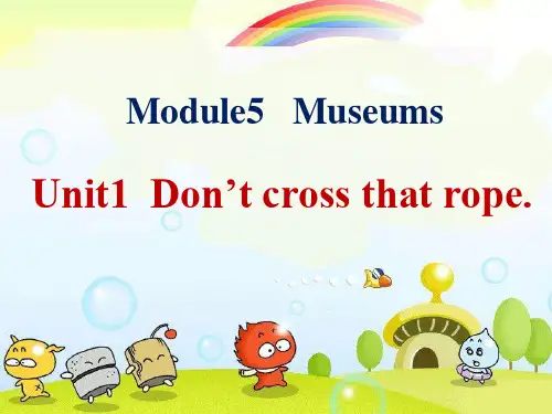 外研版九上M5 U1 Don’t cross that rope课件