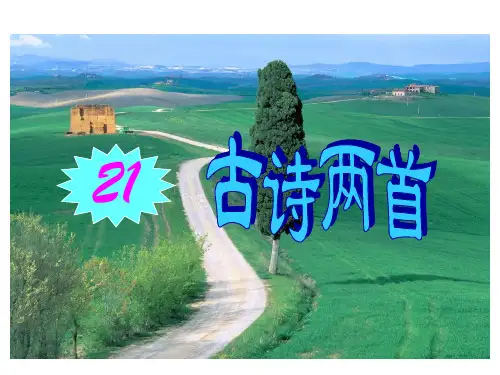 苏教版一年级下册语文《古诗两首》