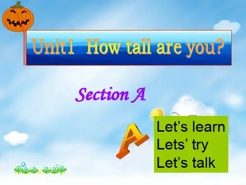 PEP六年级英语下册Unit1 ALet's learn-Let's talk