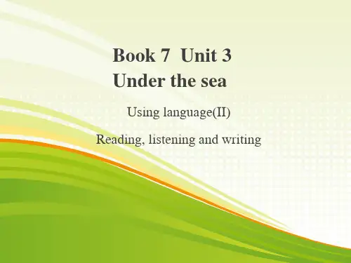 人教英语选修7Unit3Reading, listening and writing (共32张PP