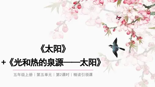 16《太阳》(课件)五年级上册语文统编版