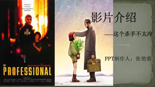 这个杀手不太冷PPT