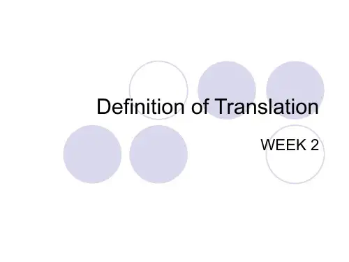 Definition of Translation