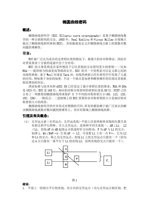 椭圆曲线密码总结大全