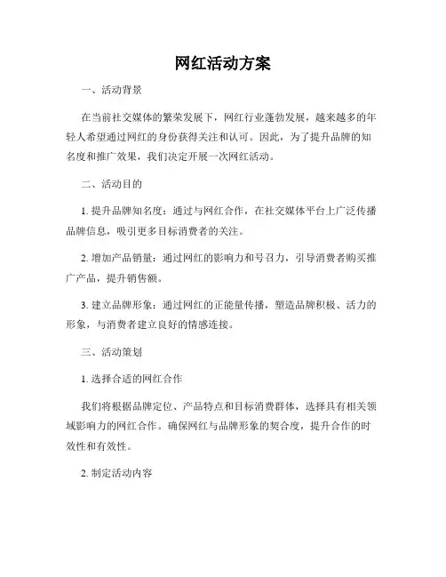 网红活动方案