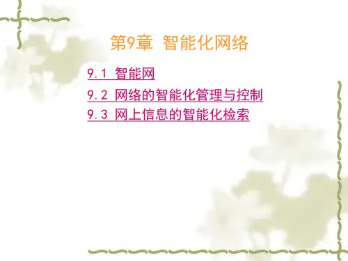 第9章智能化网络(白)ppt人工智能导论
