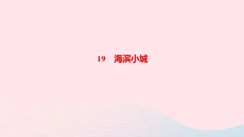 三年级语文上册第六单元19海滨小城作业课件新人教版