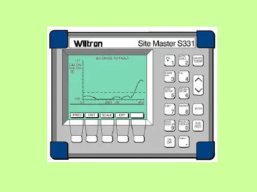 sitemaster S331天馈线测试仪使用指南