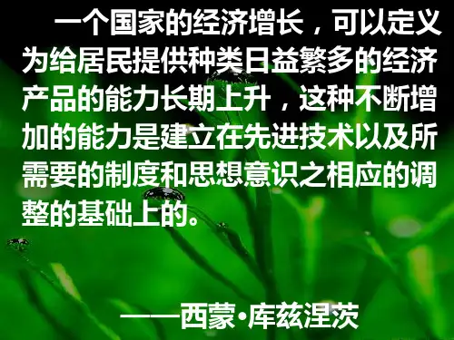 第十一章 经济增长理论