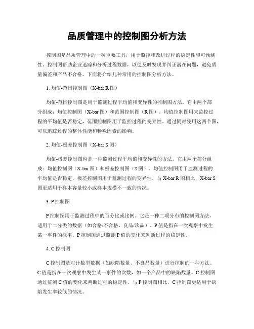 品质管理中的控制图分析方法